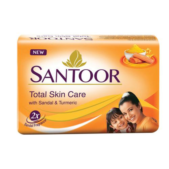 SANTOOR SOAP SANDAL TURMERIC 125GM