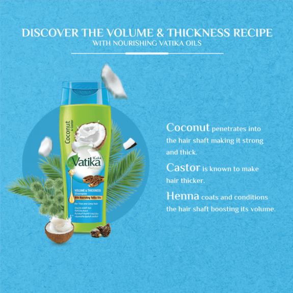 Vatika Shampoo Volume and Thickness 400Ml