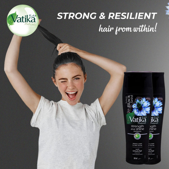 Vatika Shampoo Black Seed Strength And Shine 200ml