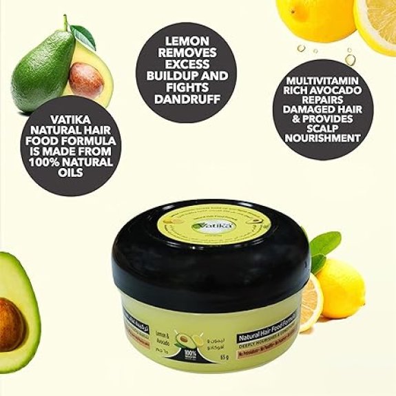 Vatika Hair Food, Lemon and Avocado, 150 gm