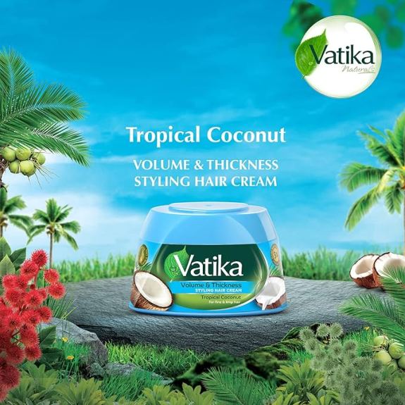 Vatika Styling Hair Cream Volume and Thickness 210ml