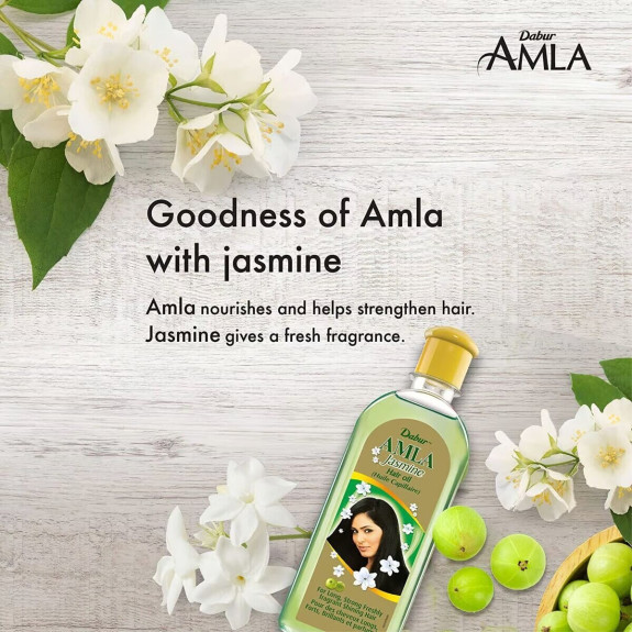 Dabur Amla Jasmine Hair Oil  For Coloured Hair 200ml