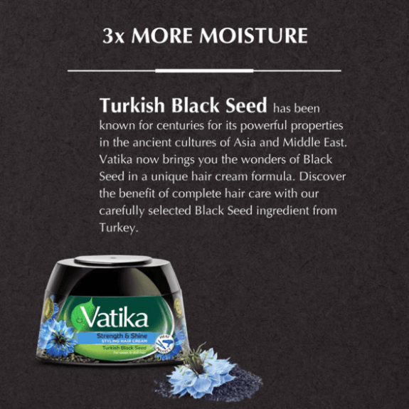 Vatika Styling Hair Cream Black Seed 140ml