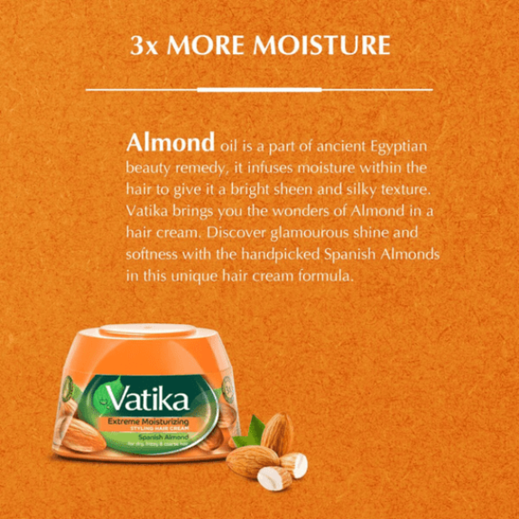 Vatika Styling Hair Cream Extreme Moisturizing 140ml