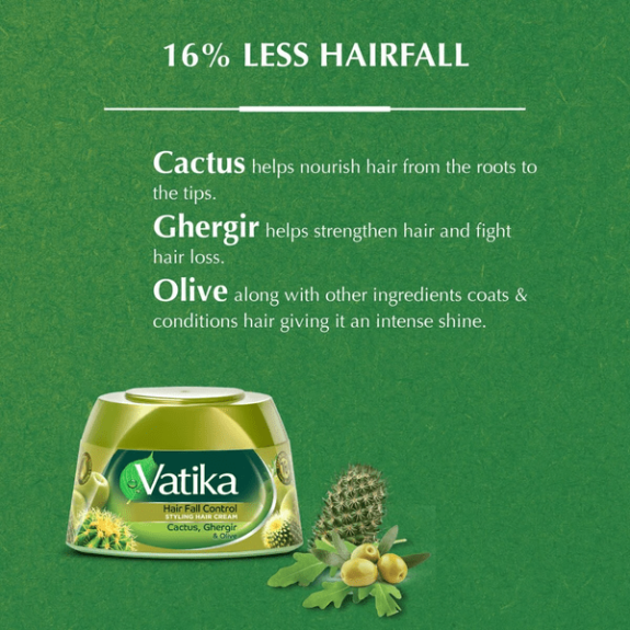 Vatika Styling Hair Cream Hair Fall Control 140ml