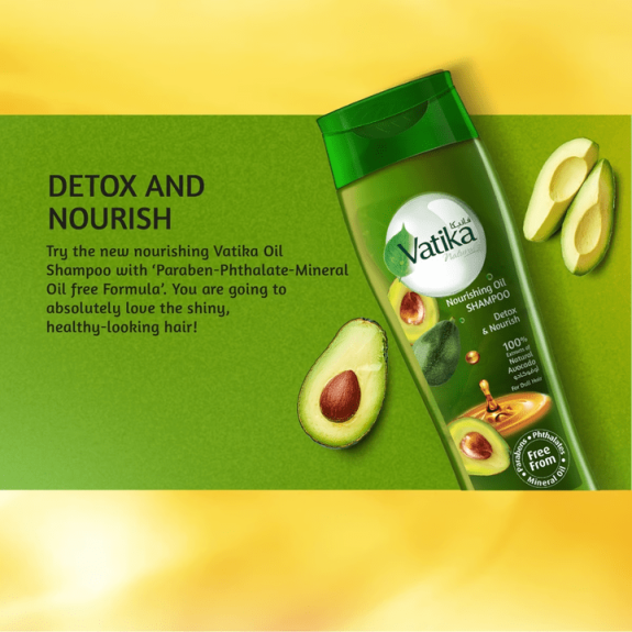 Vatika Naturals Nourishing Oil Shampoo Avocado 425 ml