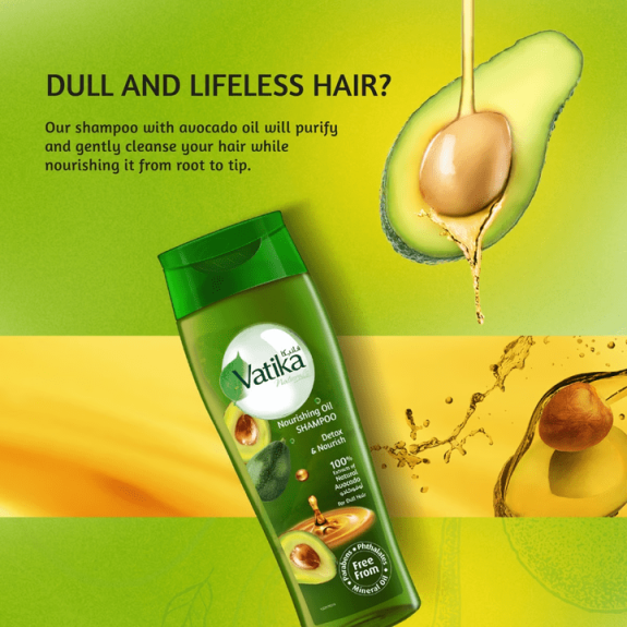 Vatika Naturals Nourishing Oil Shampoo Avocado 425 ml