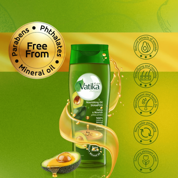 Vatika Naturals Nourishing Oil Shampoo Avocado 425 ml