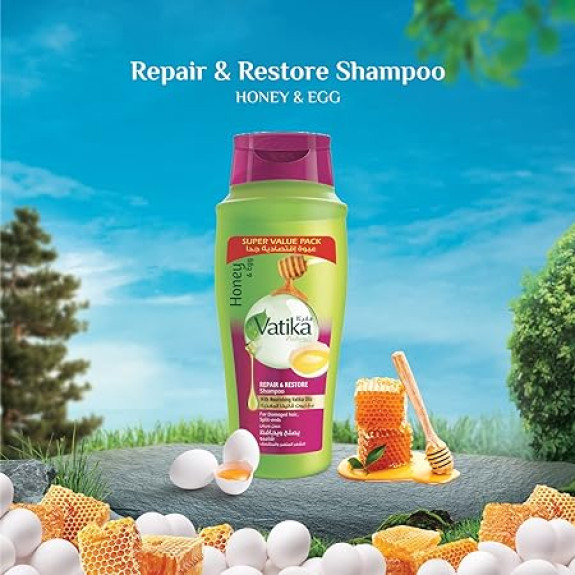 Vatika Repair and Restore Shampoo 600ml + 100ml extra