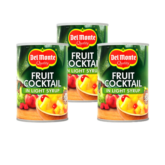 DEL MONTE FRUIT COCKTAIL 420GM  3PCs