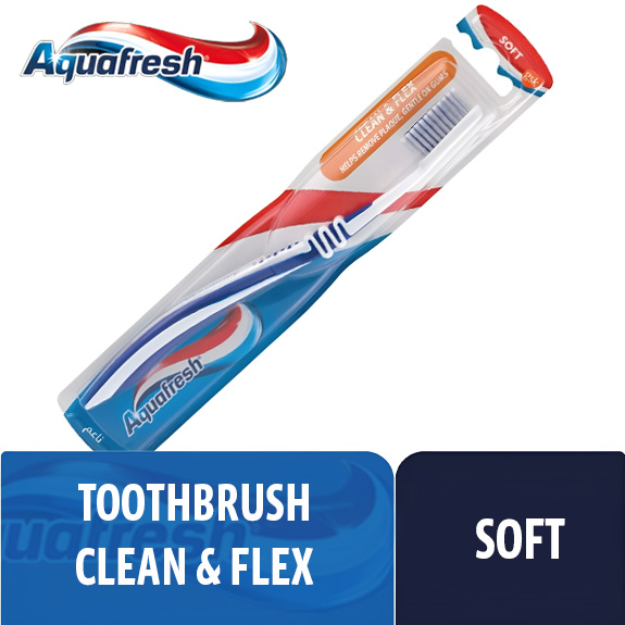 AQUAFRESH TOOTHBRUSH CLEAN & FLEX SOFT