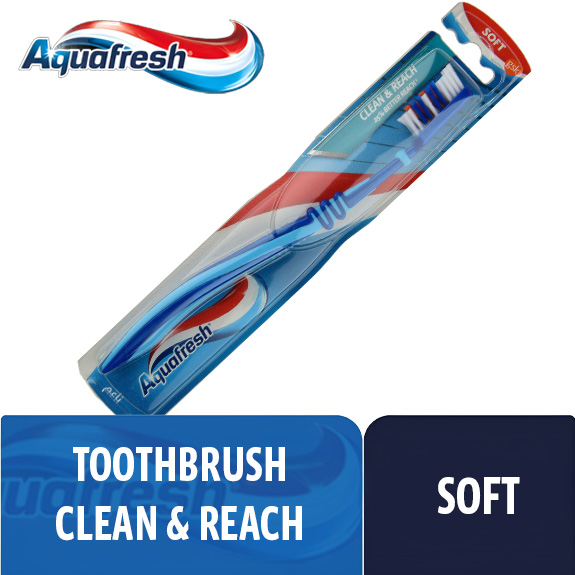 AQUAFRESH TOOTHBRUSH CLEAN AND REACH SOFT