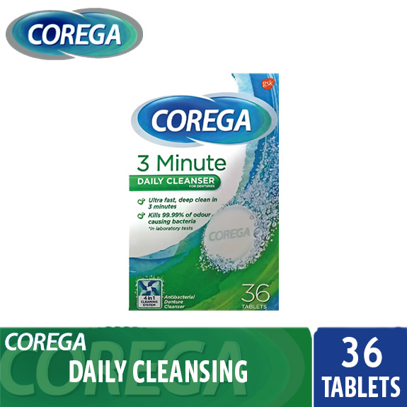 COREGA CLEANSING TABLETS 36'S