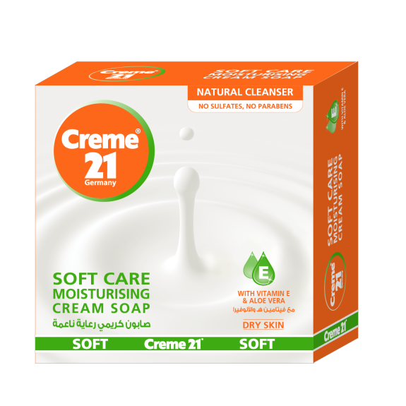 CREME 21 SOFT CARE MOISTURIZING SOAP 125G BUY 3 AT SPECIAL PRICE