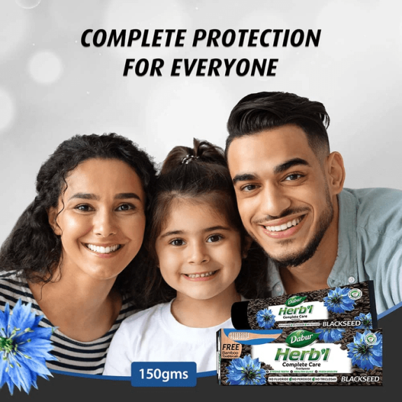Dabur Herbal Blackseed Toothpaste 150gm with Toothbrush