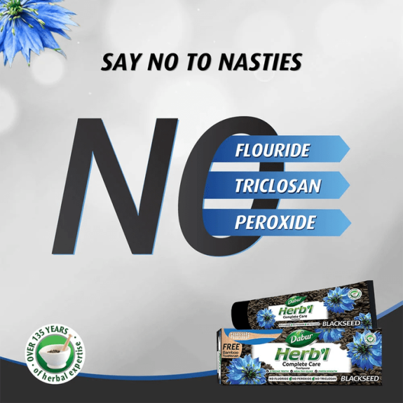 Dabur Herbal Blackseed Toothpaste 150gm with Toothbrush