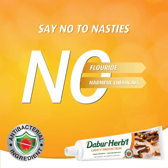 Dabur Herbal Cavity Protection Clove Toothpaste 4x100gm