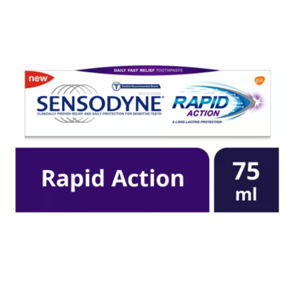 Sensodyne Rapid Action Toothpaste, 75 ml