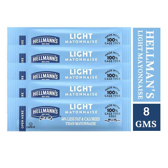 HELLMANN'S MAYONNAISE SACHET (LIGHT) 8GM 