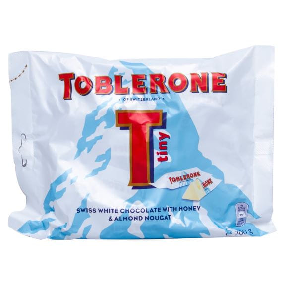 TOBLERONE WHITE CHOCOLATE MINIS 200GM