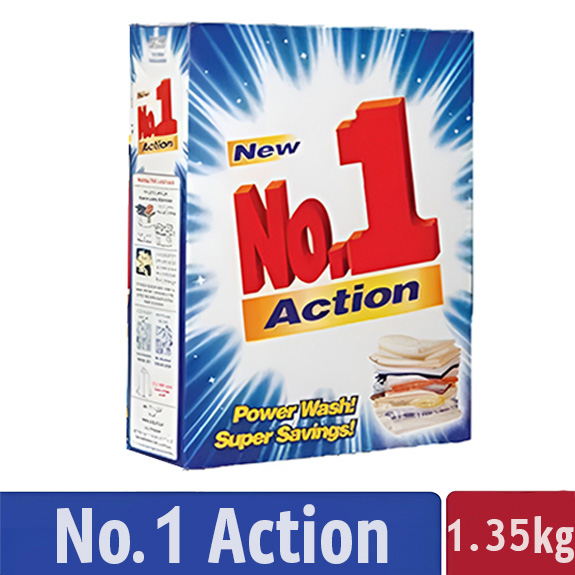 NO.1 ACTION DETERGENT POWDER 1.35 KG 