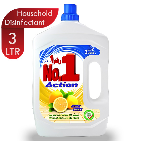 NO.1 CLEAN LIQUID  LEMON HOUSEHOLD DISINFECTANT 4X3LTR