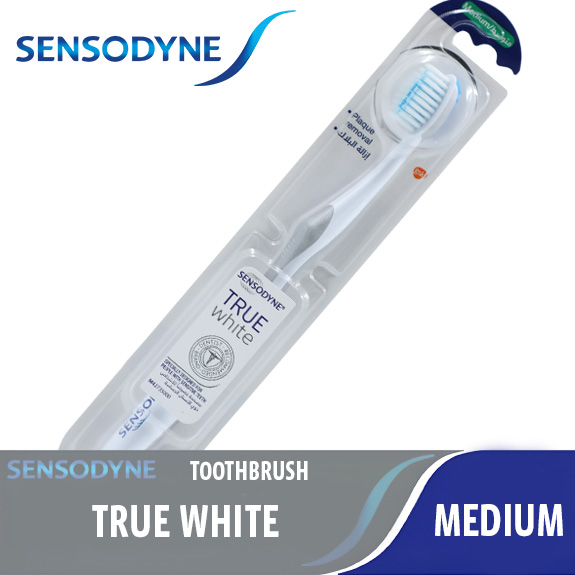 SENSODYNE TOOTHBRUSH TRUE WHITE MEDIUM