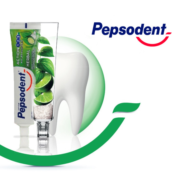 PEPSODENT ACTION123 HERBAL 190GM