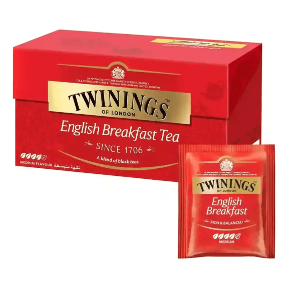TWININGS TEA ENGLISH BREAKFAST TEA BAG 25S